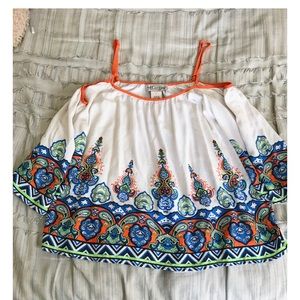 Flying Tomato Cold Shoulder Top